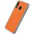 Orange Carbon Fiber Specialty Material Galaxy A20 Clear Case