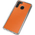 Orange Carbon Fiber Specialty Material Galaxy A21 Clear Case