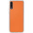 Orange Carbon Fiber Specialty Material Galaxy A50 Clear Case