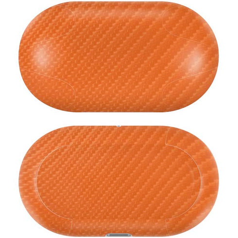 Orange Carbon Fiber Specialty Material Galaxy Buds Plus Skin