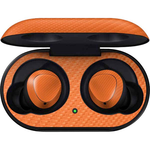 Orange Carbon Fiber Specialty Material Galaxy Buds Skin