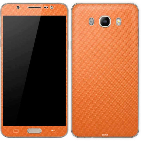 Orange Carbon Fiber Specialty Material Galaxy J7 Skin