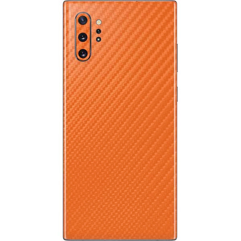 Orange Carbon Fiber Specialty Material Galaxy Note 10 Plus Skin