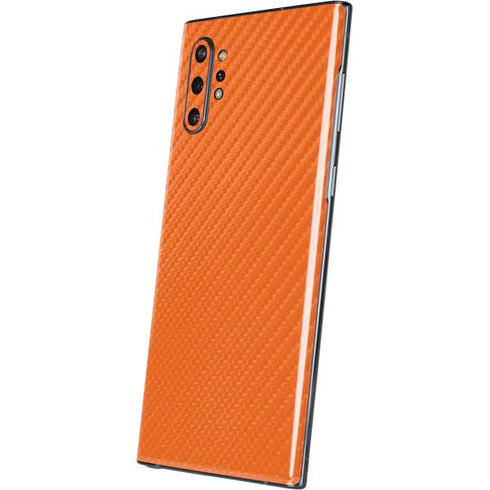 Orange Carbon Fiber Specialty Material Galaxy Note 10 Plus Skin