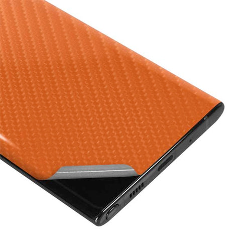 Orange Carbon Fiber Specialty Material Galaxy Note 10 Plus Skin