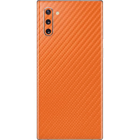 Orange Carbon Fiber Specialty Material Galaxy Note 10 Skin