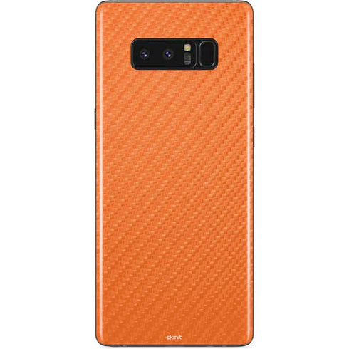Orange Carbon Fiber Specialty Material Galaxy Note 8 Skin