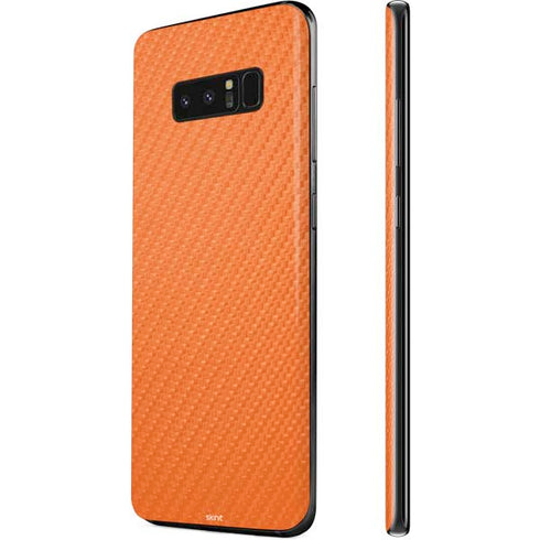 Orange Carbon Fiber Specialty Material Galaxy Note 8 Skin