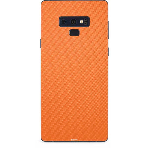 Orange Carbon Fiber Specialty Material Galaxy Note 9 Skin