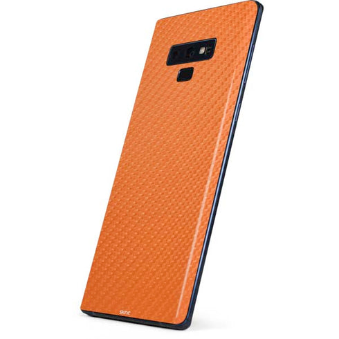 Orange Carbon Fiber Specialty Material Galaxy Note 9 Skin