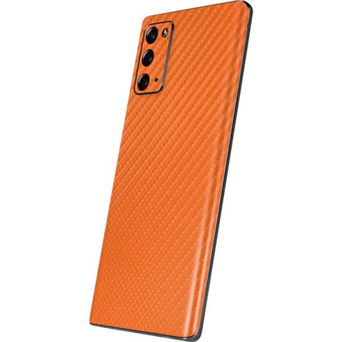 Orange Carbon Fiber Specialty Material Galaxy Note20 5G Skin