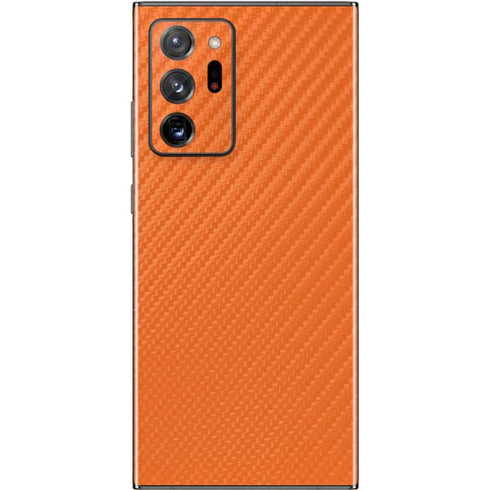 Orange Carbon Fiber Specialty Material Galaxy Note20 Ultra 5G Skin