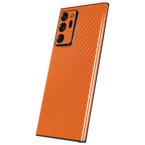 Orange Carbon Fiber Specialty Material Galaxy Note20 Ultra 5G Skin
