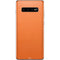 Orange Carbon Fiber Specialty Material Galaxy S10 Plus Skin