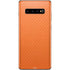 Orange Carbon Fiber Specialty Material Galaxy S10 Plus Skin
