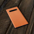 Orange Carbon Fiber Specialty Material Galaxy S10 Plus Skin