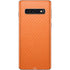 Orange Carbon Fiber Specialty Material Galaxy S10 Skin