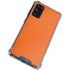 Orange Carbon Fiber Specialty Material Galaxy S20 FE Clear Case