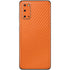 Orange Carbon Fiber Specialty Material Galaxy S20 Skin