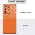Orange Carbon Fiber Specialty Material Galaxy S20 Ultra 5G Skin