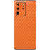 Orange Carbon Fiber Specialty Material Galaxy S20 Ultra 5G Skin