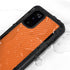 Orange Carbon Fiber Specialty Material Galaxy S20 Waterproof Case
