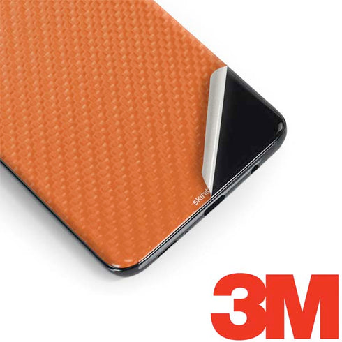 Orange Carbon Fiber Specialty Material Galaxy S9 Plus Skin