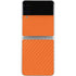Orange Carbon Fiber Specialty Material Galaxy Z Flip3 5G Skin