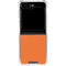 Orange Carbon Fiber Specialty Material Galaxy Z Flip5 5G Clear Case