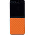 Orange Carbon Fiber Specialty Material Galaxy Z Flip5 5G Skin