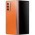 Orange Carbon Fiber Specialty Material Galaxy Z Fold2 5G Skin