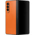 Orange Carbon Fiber Specialty Material Galaxy Z Fold3 5G Skin