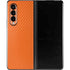 Orange Carbon Fiber Specialty Material Galaxy Z Fold3 5G Skin