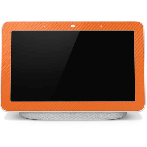 Orange Carbon Fiber Specialty Texture Material Google Home Hub Skin