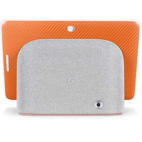 Orange Carbon Fiber Specialty Texture Material Google Home Hub Skin