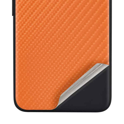 Orange Carbon Fiber Specialty Material Google Pixel 4a Skin