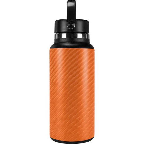 Orange Carbon Fiber Specialty Texture Material Hydro Flask 32oz Wide Mouth Skin