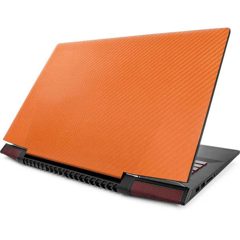 Orange Carbon Fiber Specialty Texture Material Lenovo IdeaPad Skin