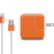 Orange Carbon Fiber Specialty Material iPad Charger (10W USB) Skin