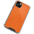 Orange Carbon Fiber Specialty Material iPhone 13 Clear Case