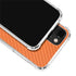 Orange Carbon Fiber Specialty Material iPhone 13 Mini Clear Case