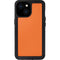 Orange Carbon Fiber Specialty Material iPhone 13 Mini Waterproof Case