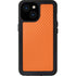 Orange Carbon Fiber Specialty Material iPhone 13 Mini Waterproof Case
