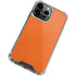 Orange Carbon Fiber Specialty Material iPhone 13 Pro Clear Case