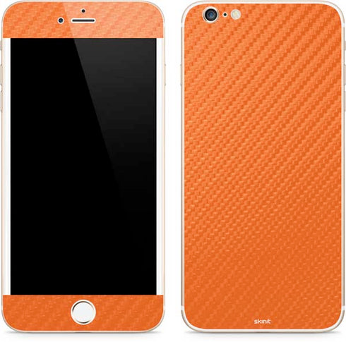 Orange Carbon Fiber Specialty Material iPhone 6/6s Plus Skin