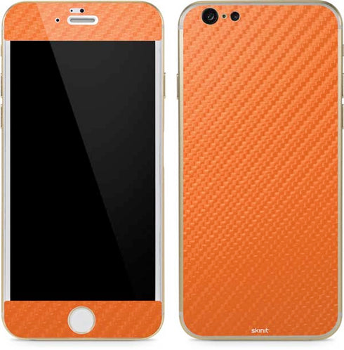 Orange Carbon Fiber Specialty Material iPhone 6/6s Skin