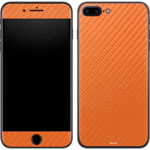 Orange Carbon Fiber Specialty Material iPhone 8 Plus Skin