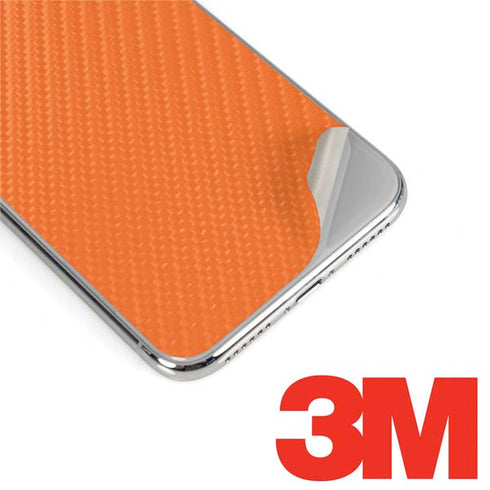 Orange Carbon Fiber Specialty Material iPhone XS Max Skin