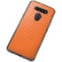 Orange Carbon Fiber Specialty Texture Material LG K51/Q51 Clear Case