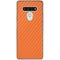 Orange Carbon Fiber Specialty Texture Material LG Stylo 6 Clear Case